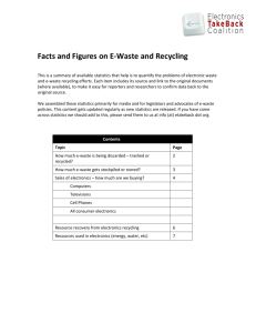 Facts and Figures on E-Waste and Recycling