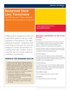 Background check laws: pennsylvania