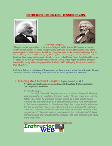 frederick douglass: lesson plans.