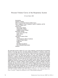 Pressure-Volume Curves of the Respiratory System