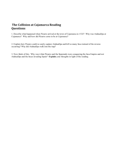 The Collision at Cajamarca Reading Questions
