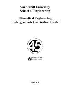 Biomedical Engineering Curriculum Guide