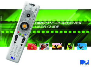 directv hd receiver user guide