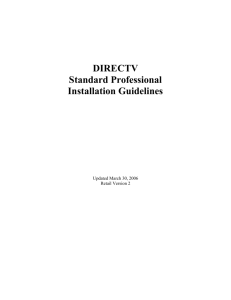 DIRECTV Standard Professional Installation