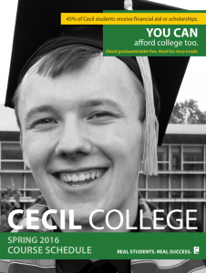 YOU CAN - Cecil College