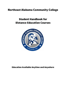 Northeast Alabama Community College Student Handbook for