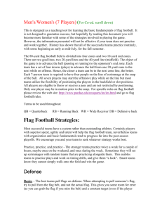 Flag Football Strategies: