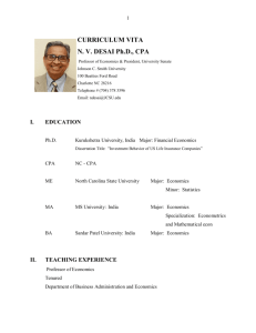 Dr. N. V. Desai - kadakia international journal of research in