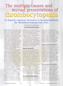thrombocytopenia - American Nurse Today