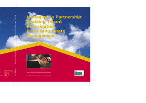 Managing in Partnership: Enabling Tenant Participation in Housing