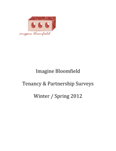Imagine Bloomfield Tenancy & Partnership Surveys