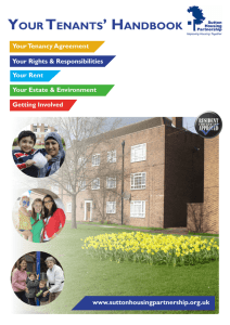 Tenants' Handbook - Sutton Housing Partnership