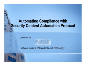 Automating Compliance with Security Content Automation