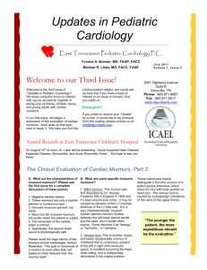 Updates in Pediatric Cardiology