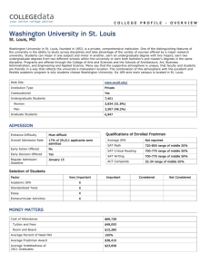 Washington University in St. Louis College Profile