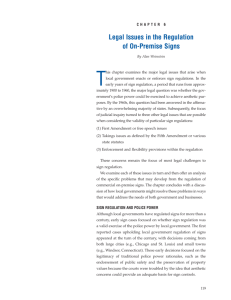 Chapter 6. Legal Issues in the Regulation of On