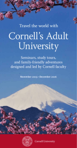 Cornell's Adult University - School of Continuing Education and