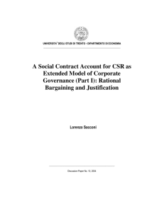 A Social Contract Account for CSR as Extended Model of Corporate