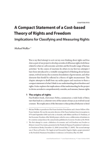 A Compact Statement of a Cost-based Theory of