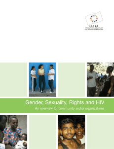 Gender, Sexuality, Rights and HIV