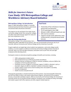 Case Study: UPS Metropolitan College and