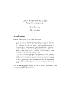 Lewis Structures in LATEX