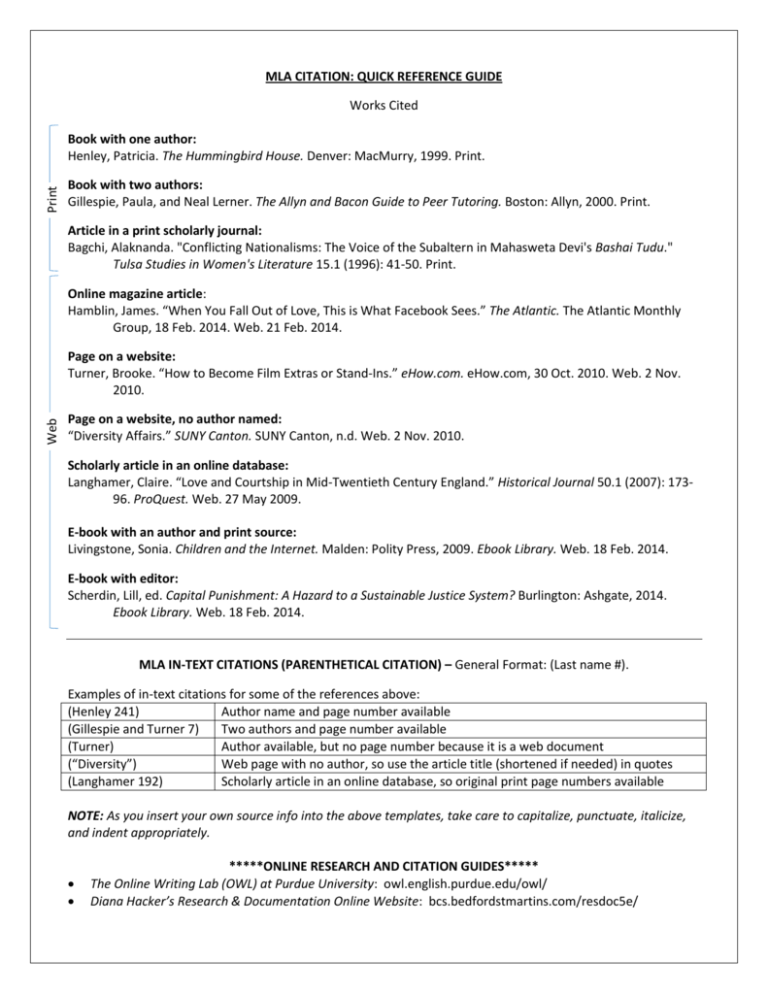 mla-a-quick-reference-guide