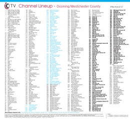 Verizon FiOS TV Channel Lineup