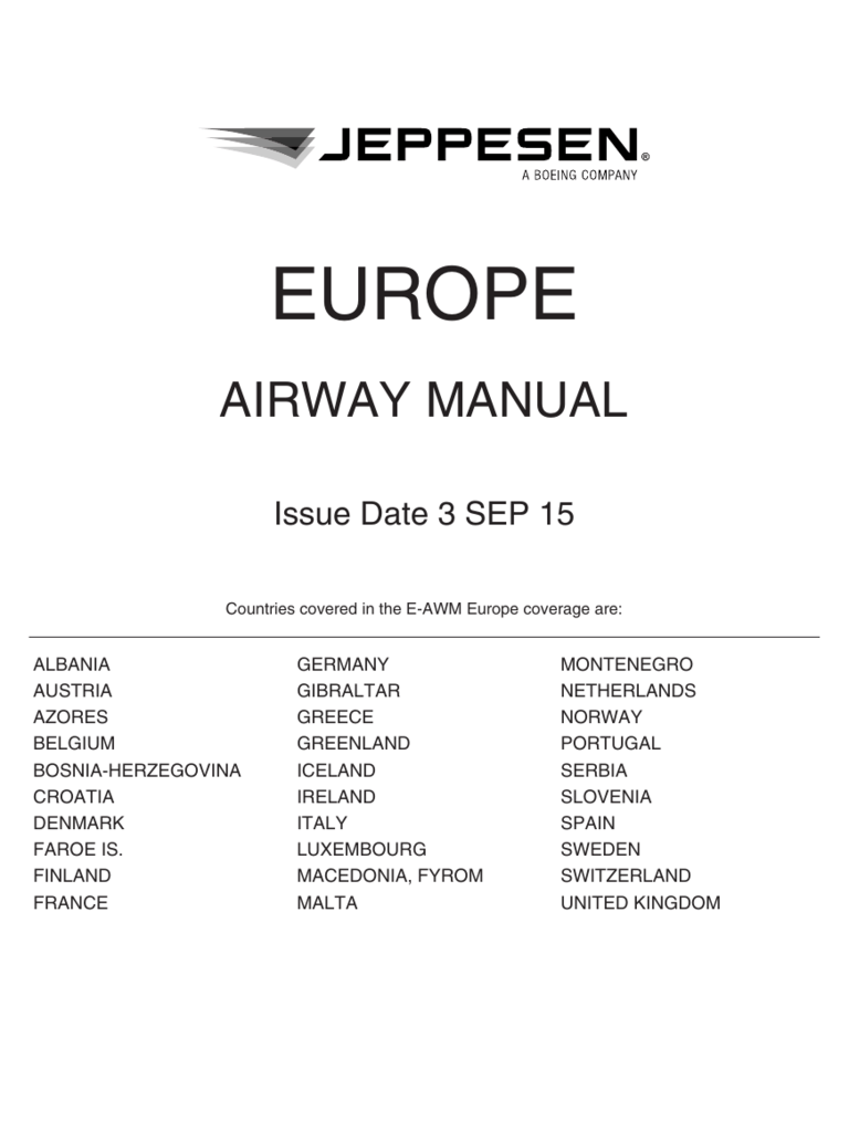 Jeppesen Enroute Charts Revision Cycle