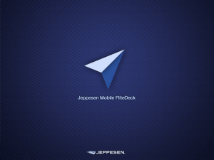 Using Jeppesen Mobile FliteDeck—Using the Map