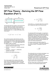 DP Flow Theory - Deriving the DP Flow Equation (Part 1), Technical