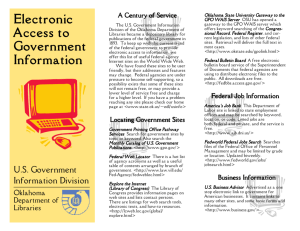 Electronic Access to Government Information