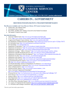 CAREERS IN… GOVERNMENT