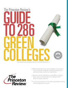 The Princeton Review's Guide to 286 Green Colleges