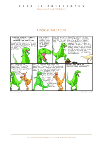 Logical Fallacies Study Guide