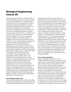Biological Engineering Course 20