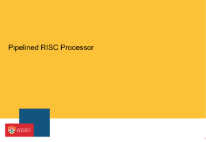Pipelined RISC Processor