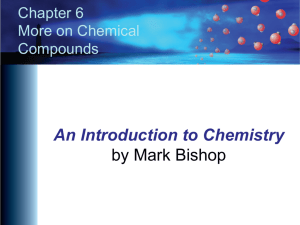 Chapter 6 - An Introduction to Chemistry