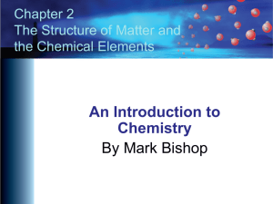Chapter 2 - An Introduction to Chemistry