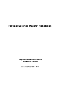 Political Science Majors' Handbook