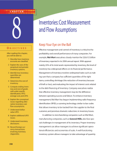 Inventories:Cost Measurement and Flow Assumptions - E-Book