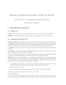 Solutions of All Homework Problems, CS/EE 143, Fall 2015