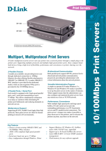 10/100Mbps Print Servers - D-Link