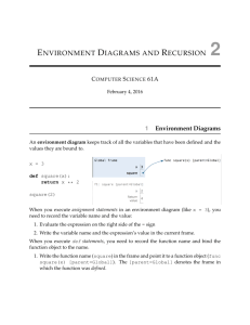 ENVIRONMENT DIAGRAMS AND RECURSION 2