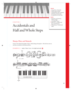 Accidentals and Half and Whole Steps