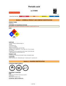 Periodic acid - Santa Cruz Biotechnology