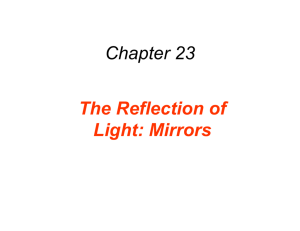Chapter 23 The Reflection of Light: Mirrors