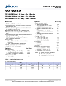 128Mb: x4, x8, x16 SDRAM