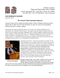 78th Annual Tribal Assembly Adjourns