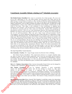 Constituent Assembly Debate relating to 6th Schedule (excerpts)